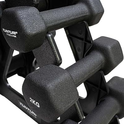 Tunturi Dumbbell Set | Met Opbergrek | Neopreen l 1 t/m 3 kg