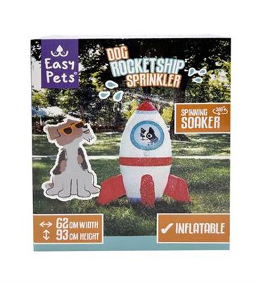 Easypets summer rocketship sprinkler