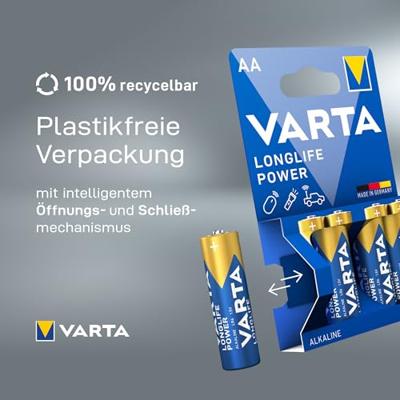 Varta batterij Longlife Power AA, blister van 12 stuks