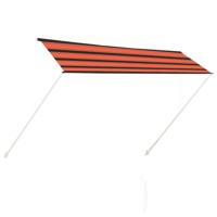VidaXL Luifel uittrekbaar 300x150 cm oranje en bruin - thumbnail