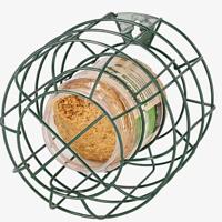 Pindakaaspot houder metaal groen - thumbnail