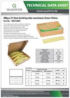 Quadrios 19011CA097 Krimpkous assortiment Groen, Geel Krimpverhouding:2:1 200 onderdelen - thumbnail