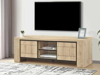 Tv-meubel URGOT 2 deuren castle eik