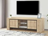 Tv-meubel URGOT 2 deuren castle eik - thumbnail