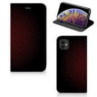 Apple iPhone 11 | Hoesje met Magneet | Geruit Rood - thumbnail