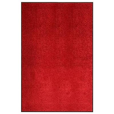VidaXL Deurmat wasbaar 120x180 cm rood