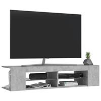 Tv-meubel met LED-verlichting 135x39x30 cm betongrijs - thumbnail