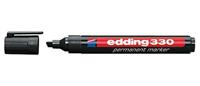 Viltstift edding 330 schuin 1-5mm zwart - thumbnail
