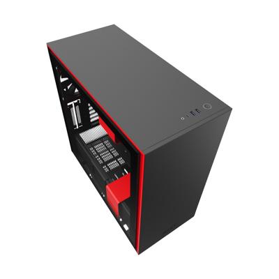 NZXT H710 Midi Tower Zwart, Rood
