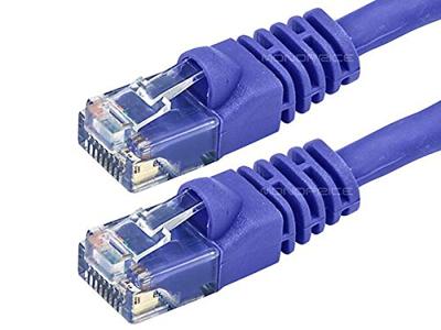 Monoprice Cat5e Ethernet-patchkabel – Netwerk-internetkabel – RJ45, gestrant, 350 MHz, UTP, pure blanke koperdraad, 24 AWG, 1,5 m, violet