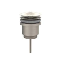 Design Afvoerplug IVY Always Open Geborsteld Nickel PVD - thumbnail