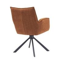 Giga Living - Eetkamerstoel Roest Stof - Select Marilla - Set van 2 - thumbnail