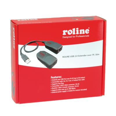 ROLINE USB 2.0 verlenging via RJ45, max. 50m