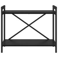 Boekenkast Zwart eiken 60 x 30 x 48.5 cm Bewerkt hout - thumbnail