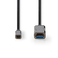 Nedis Actieve Optische USB-Kabel | USB-C Male | HDMI | 30 m | 1 stuks - CCBG6410BK300 CCBG6410BK300 - thumbnail