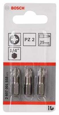 Bosch Accessories 2607001558 Kruis-bit PZ 2 C 6.3 3 stuk(s) - thumbnail