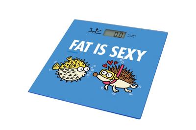 Digitale Personenweegschaal Fat is Sexy JATA 294K Kukuxumusu 150 Kg Multicolour Glas Geheugenfunctie Antislipbasis Gemakkelijk s
