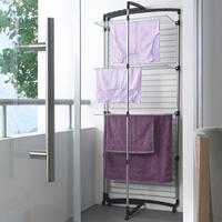 Metaltex Faro Droogtoren 38 m Drooglijn 4 Etages 64x69x171 cm Zilver/Zwart - thumbnail