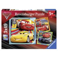 Ravensburger - cars 3 puzzel 3x49st. - thumbnail