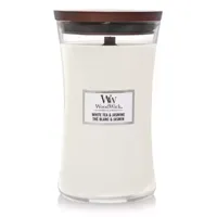 Woodwick White Tea & Jasmine Large Candle - thumbnail