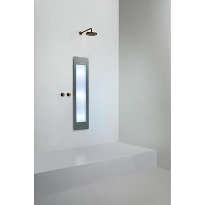 Sunshower Round Medium Plus infrarood + UV licht inbouw 140x33x10cm Organic Grey M0600-M0103