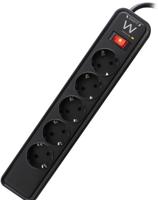 Ewent EW3951 Stekkerdoos 5 Sockets met Schakelaar en Overspanningsbeveiliging - 1,5 meter - thumbnail