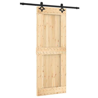 Schuifdeur met beslag 80x210 cm massief grenenhout
