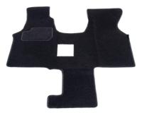 Automatten op maat - zwart stof - VW Transporter T4 - 2 stoelen 1990-2003 - thumbnail