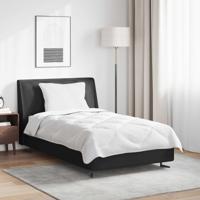 VidaXL Dekbed set met kussen 2 pcs wit microvezel - thumbnail