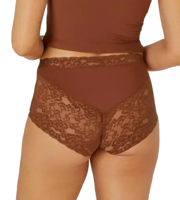 31758 secrets kanten Highwaist/ taille slip - Kanten dames onderbroek - Naadloos invisible ondergoed