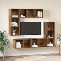 Tv-meubelset 4 pcs Oud hout 37 x 37 x 142.5 cm Bewerkt hout - thumbnail