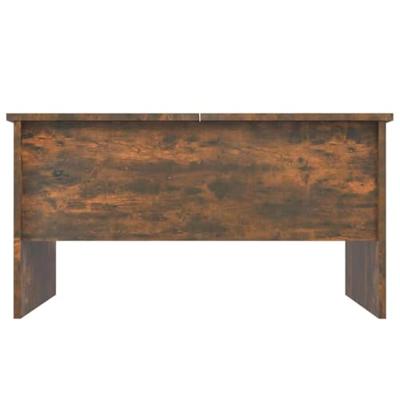 Salontafel 80x50x42,5 cm bewerkt hout gerookt eikenkleurig
