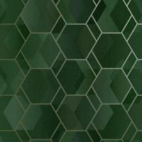 Dutch Wallcoverings Amazonia - Cassius Green/Gold - Groen/Goud - thumbnail
