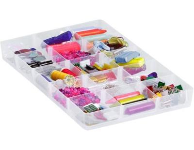 Vakkenverdeler Really Useful 4/9 liter15 vakken 342x215x35mm transparant Vakkenverdeler Really Useful 4/9 liter15 vakken 342x215x35mm transparant