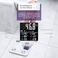 truelife FitScale W6 BT Personenweegschaal Digitaal Weegbereik (max.): 180 kg Wit, Grijs Met Bluetooth - thumbnail