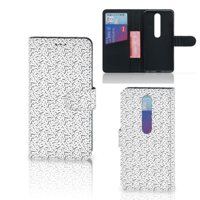 Nokia 6.1 (2018) Telefoon Hoesje Stripes Dots Nokia 6.1 (2018) Telefoon Hoesje Stripes Dots