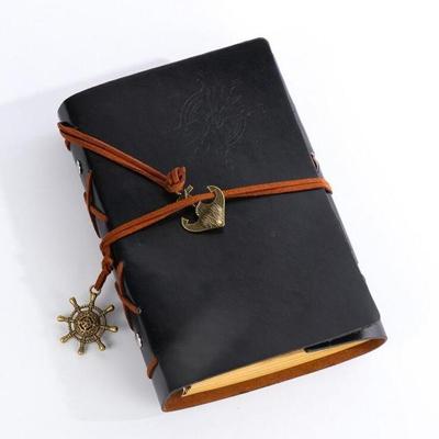 P697 Creative Corsair anker briefpapier Kladblok kantoorbenodigdheden school cute retro spiraal notebook dagboek boek (zwart) P697 Creative Corsair anker briefpapier Kladblok kantoorbenodigdheden school cute retro spiraal notebook dagboek boek (zwart)