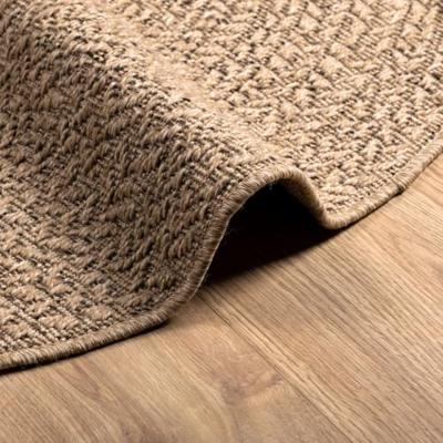 Vloerkleed 90 cm voor binnen en buiten jute look - thumbnail