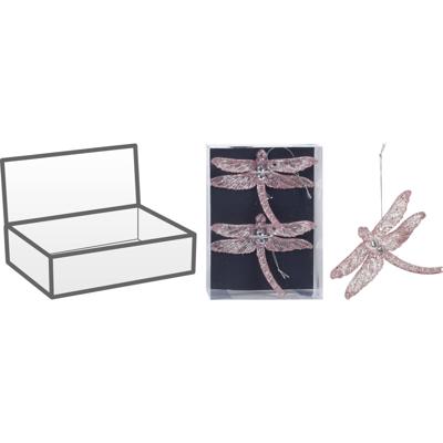 Libelle hangdeco 10cm 2sts kerstversiering Nampook - Nampook