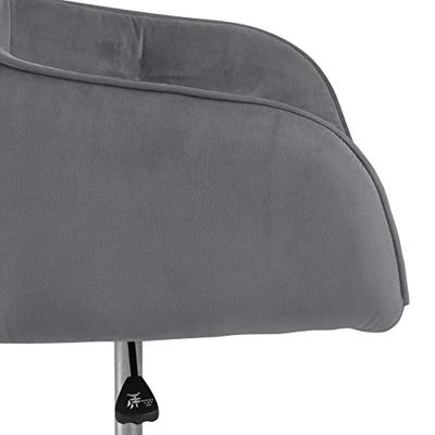 Bendt Bureaustoel 'Loren' Velvet, kleur Dark Grey Bendt Bureaustoel 'Loren' Velvet, kleur Dark Grey