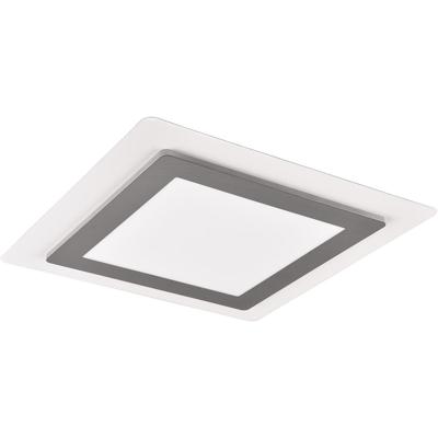 LED Plafondlamp 46W - Dimbaar & Kleur Aanpasbaar - Vierkant Mat Nikkel