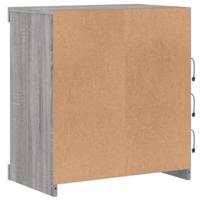 Dressoir met LED-verlichting 60,5x37x67 cm grijs sonoma eiken - thumbnail