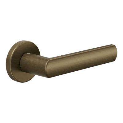 DND handles DND Luce deurkruk op rond rozet - mat brons DND handles DND Luce deurkruk op rond rozet - mat brons