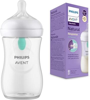 Flesje 260 ml ml Philips AVENT Natural Response AirFree doorzichtig