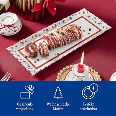 Villeroy & Boch Toy's Delight Cakeschaal 39 x 16 cm Villeroy & Boch Toy's Delight Cakeschaal 39 x 16 cm
