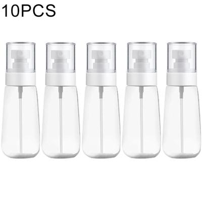10 stuks Portable hervulbare plastic Fine mist parfum spray fles transparante lege spray sproeier fles 80ml (transparant)