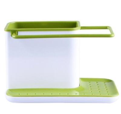 2 PC'S keuken spons organisator stands vak zelf drainage wastafel opslag rek (groen)