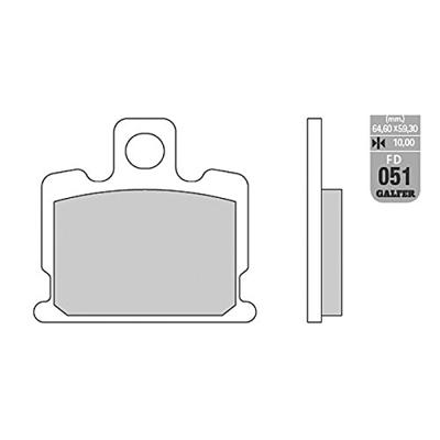 GALFER remblokken "fd051" brake pad fd051 g1054 organic