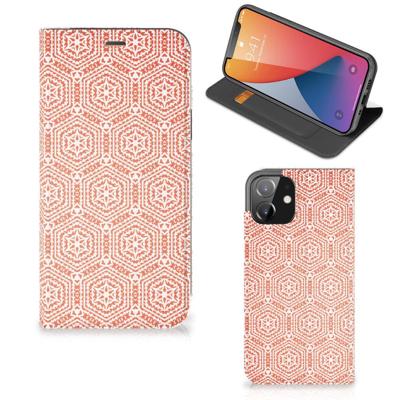iPhone 12 | iPhone 12 Pro | Hoesje met Magneet | Pattern Orange