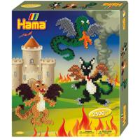 Hama strijkkralenset gift box - draken, 2500st. - thumbnail
